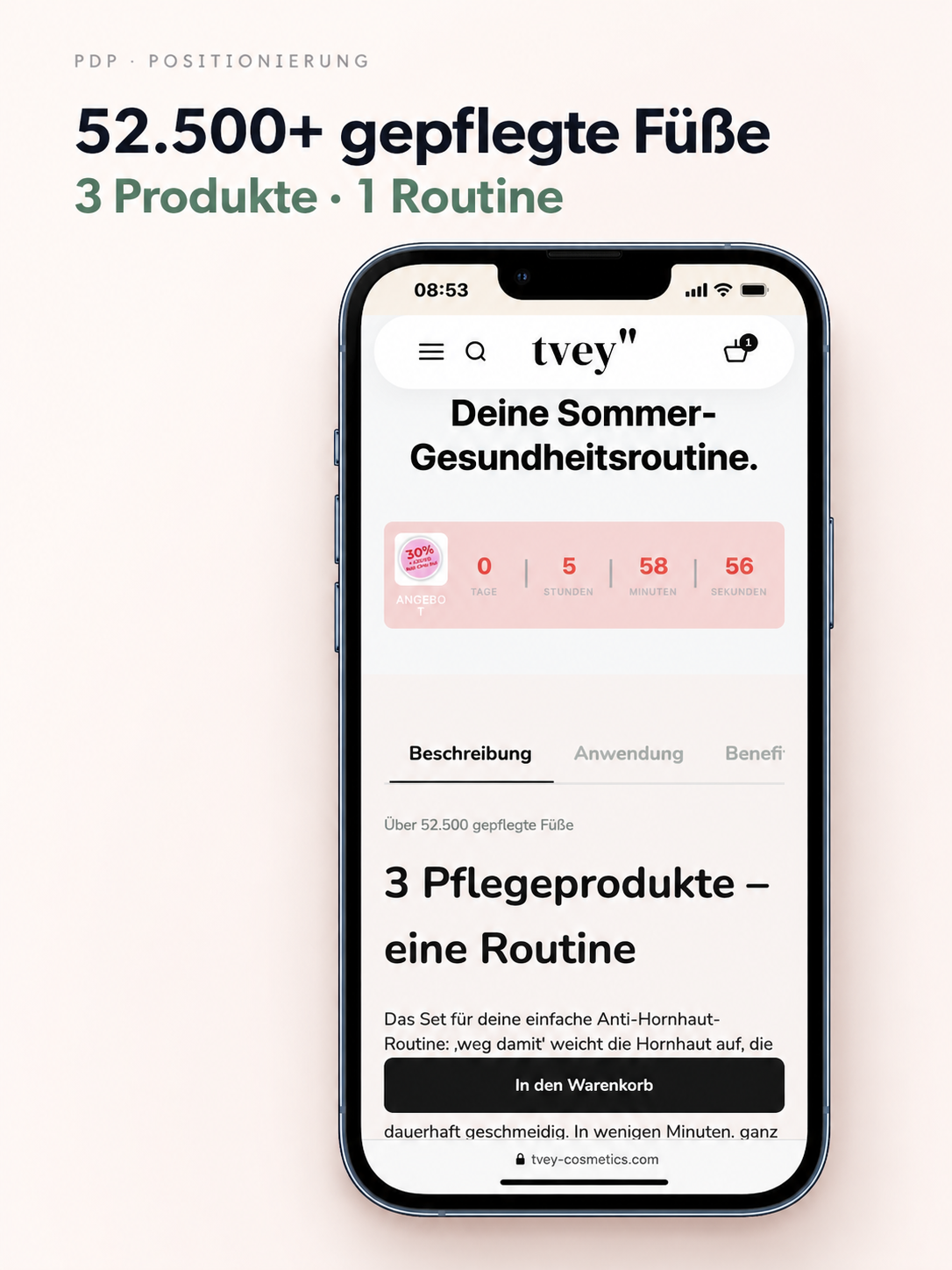 tvey Produktpositionierung